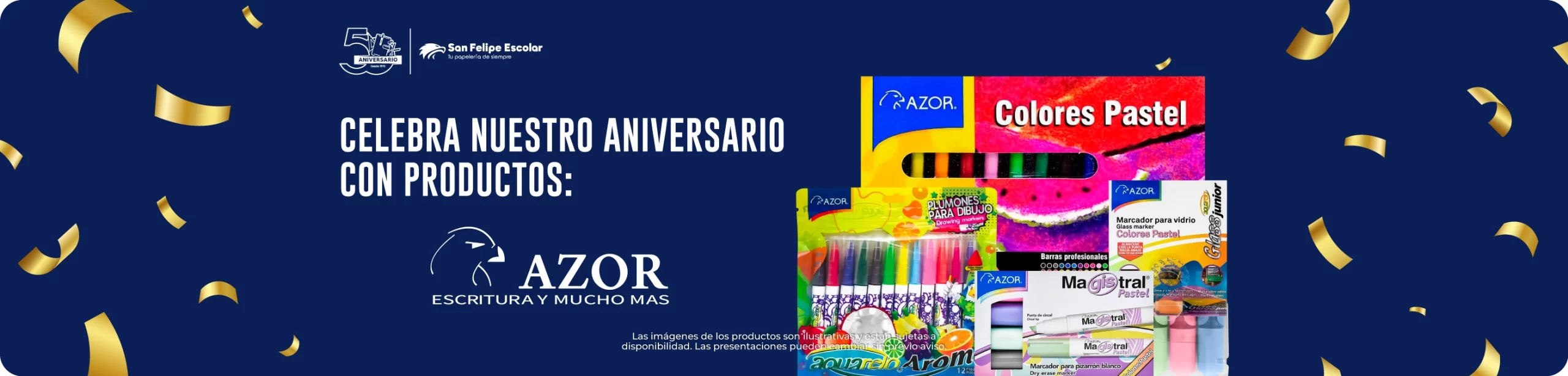 San Felipe Escolar productos AZOR