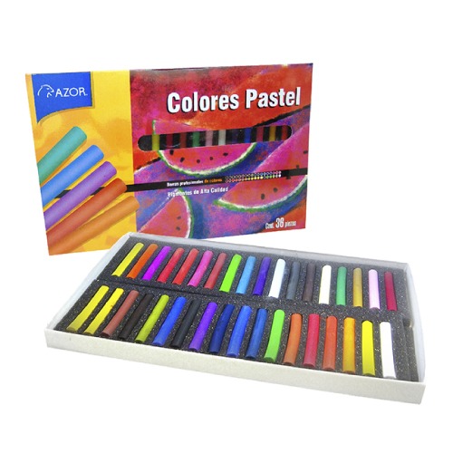 Colores Pastel C/36 pzas – Azor – San Felipe Escolar