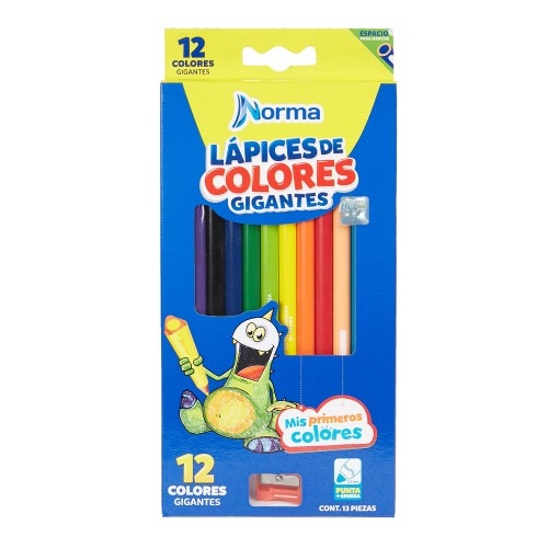 Estuche 12 Súper Lápices de Colores para niños. Regalo de Navidad