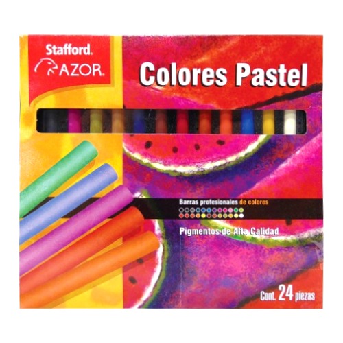Colores Pastel c/24 – Azor – San Felipe Escolar
